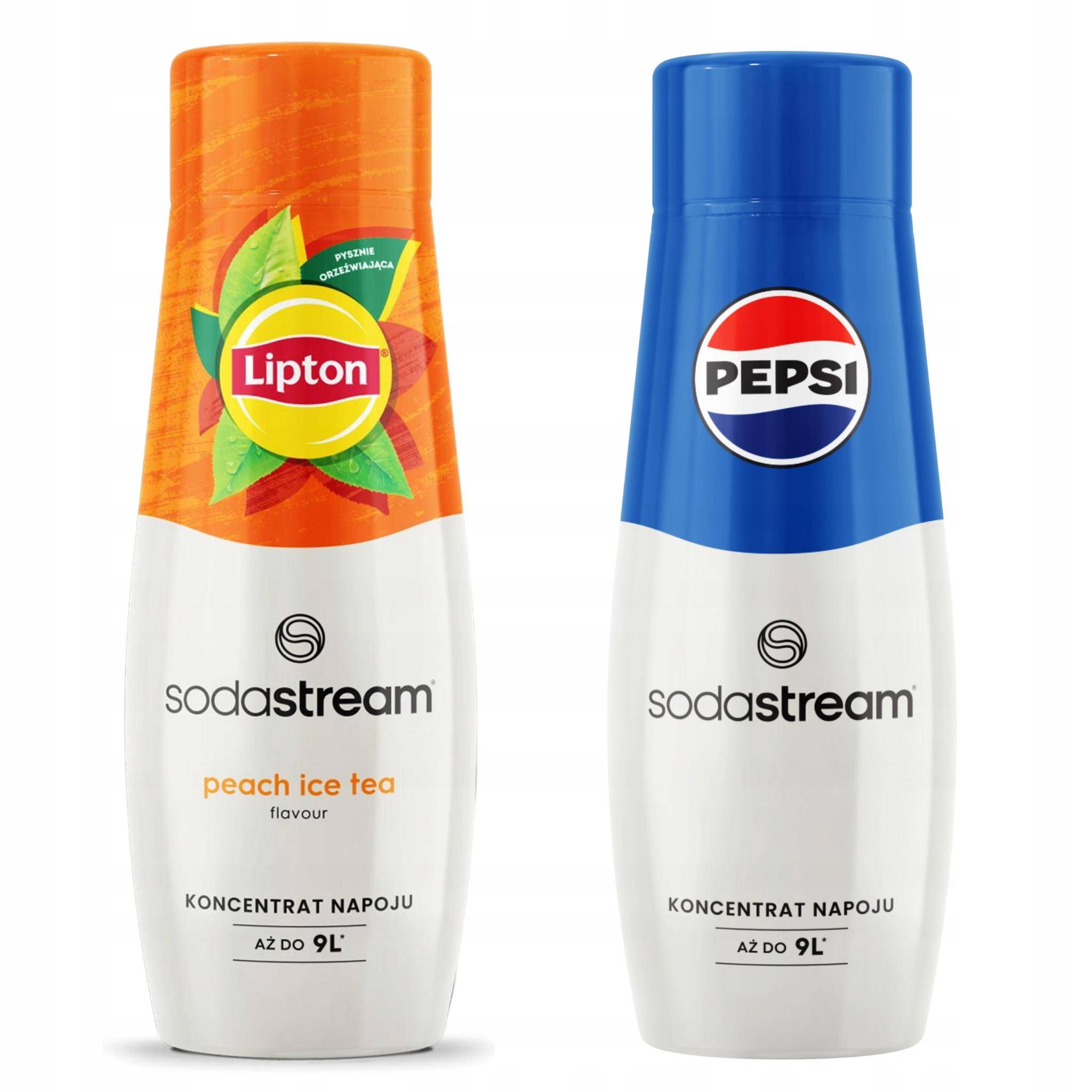 2x Lipton Ice Tea Peach Sodastream Syrup + Pepsi for Soda Maker