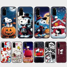 PT77 Cartoon Snoopy Case for Xiaomi Poco X6 X4 M5 M6 F5 F6 C65 C55 C50 C51 C40 Redmi Note 7 8 14C A3X 13C 12C 11 10A 9C Pro Black Sofe Cover Redmi 13C 5G