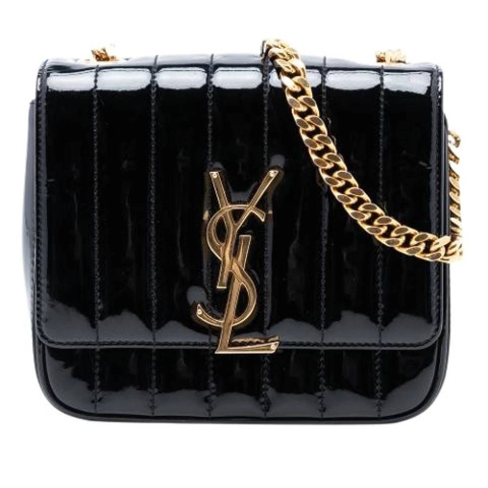 Yves Saint Laurent Vintage Pre-owned Vicky Crossbody Taske - Vintage - Dame - Sort - ONE SIZE - Uld