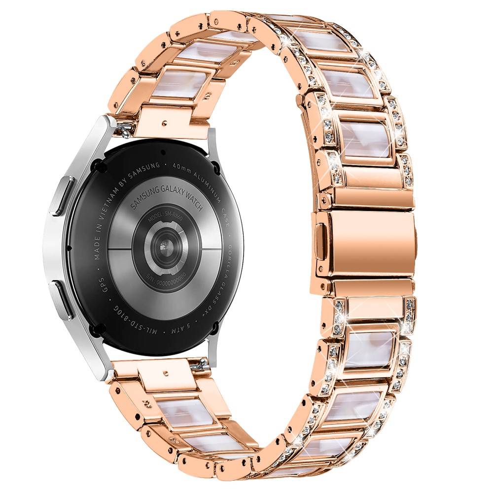 Garmin Forerunner 55 Armband i metall med fina stenar, Rosegold Pearl