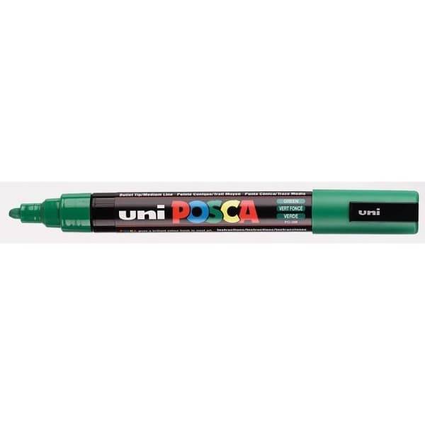 Malingmarker med medium konisk spids - POSCA - Mørkegrøn - Medium konisk spids - Linjebredde 1,8-2,5 mm