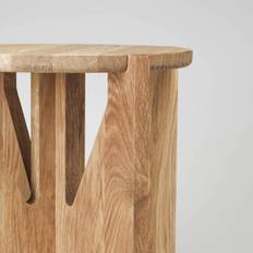 Kristina Dam Studio Simple Stool Warm Lacquered Oak