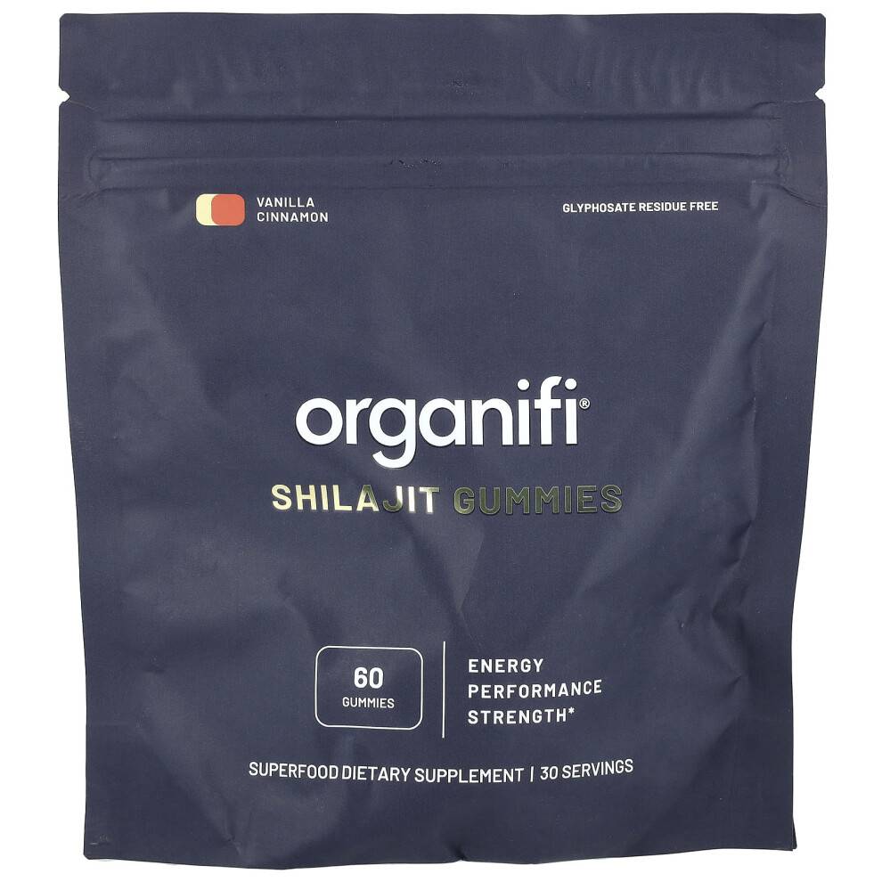 Organifi, Shilajit Gummies, Vanilje Cinnamon, 60 Gummies