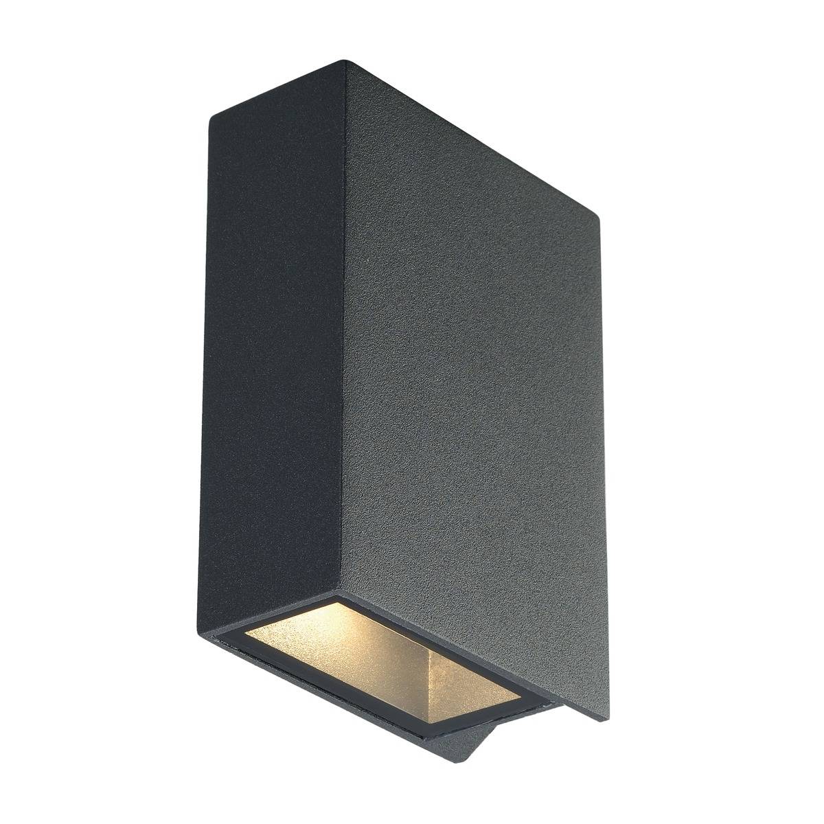 SLV Quad 2 LED vägglampa up/down Antracit