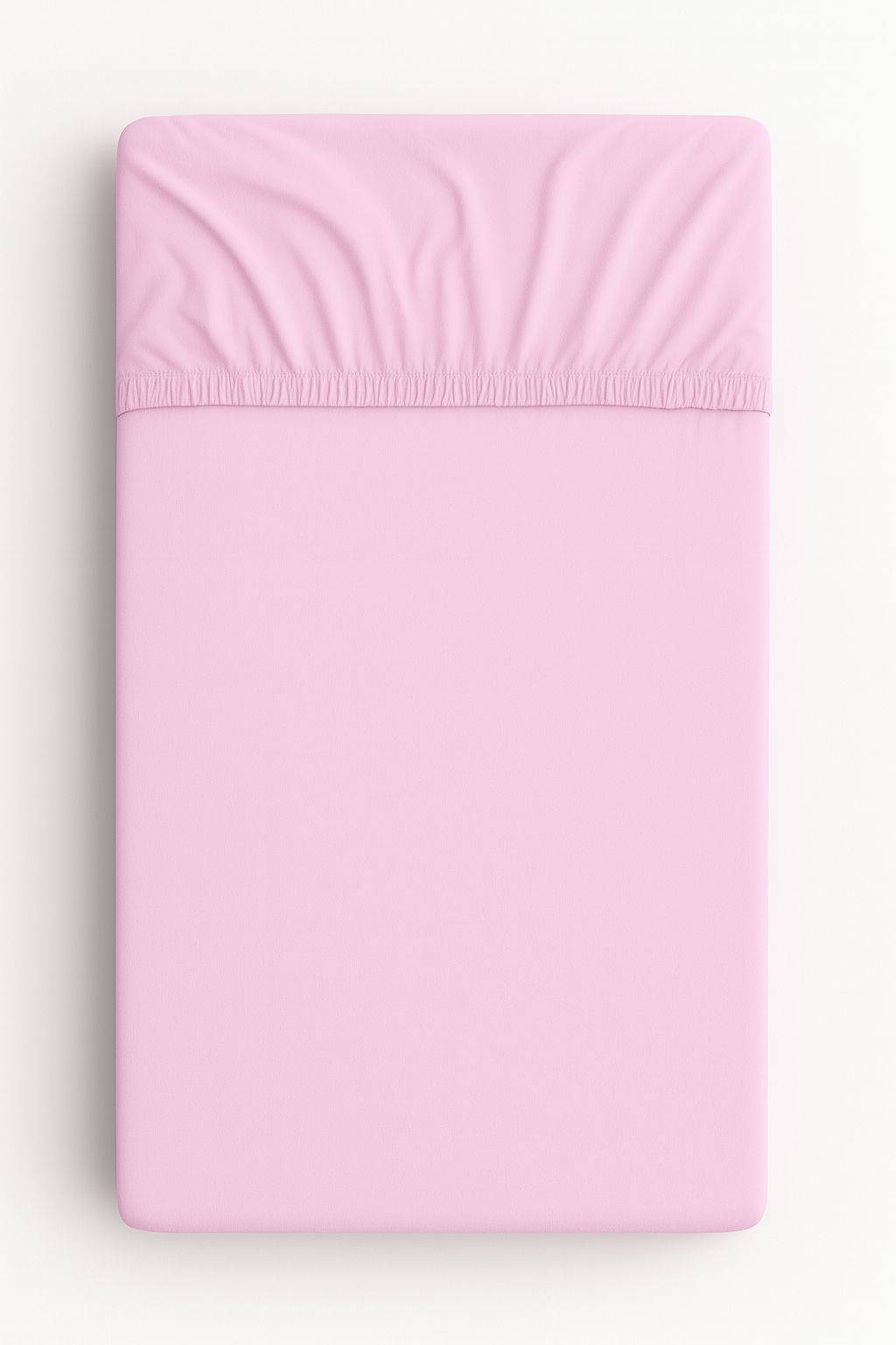Jersey cotton fitted sheet for a 120x60cm crib - pink