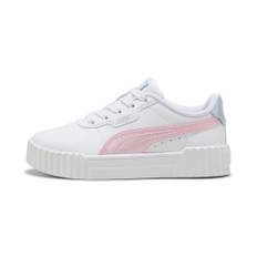 Puma Carina 3.0 Blurry Dreams Sneakers Kids, White, Size 27.5, Shoes - Cool Weather - 27.5