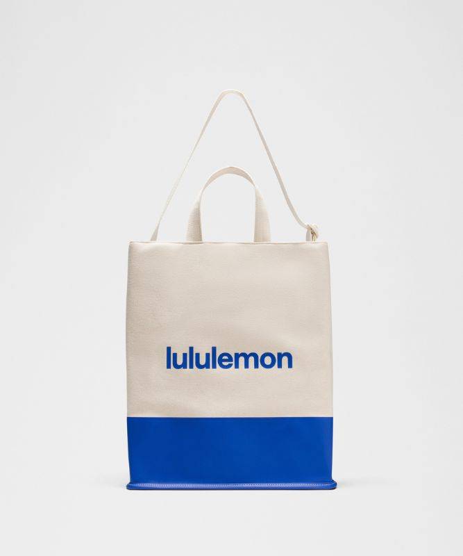 lululemon – Canvas-Tote-Bag 19 L – Größe 19 l in Natural/Beach Ball Blue