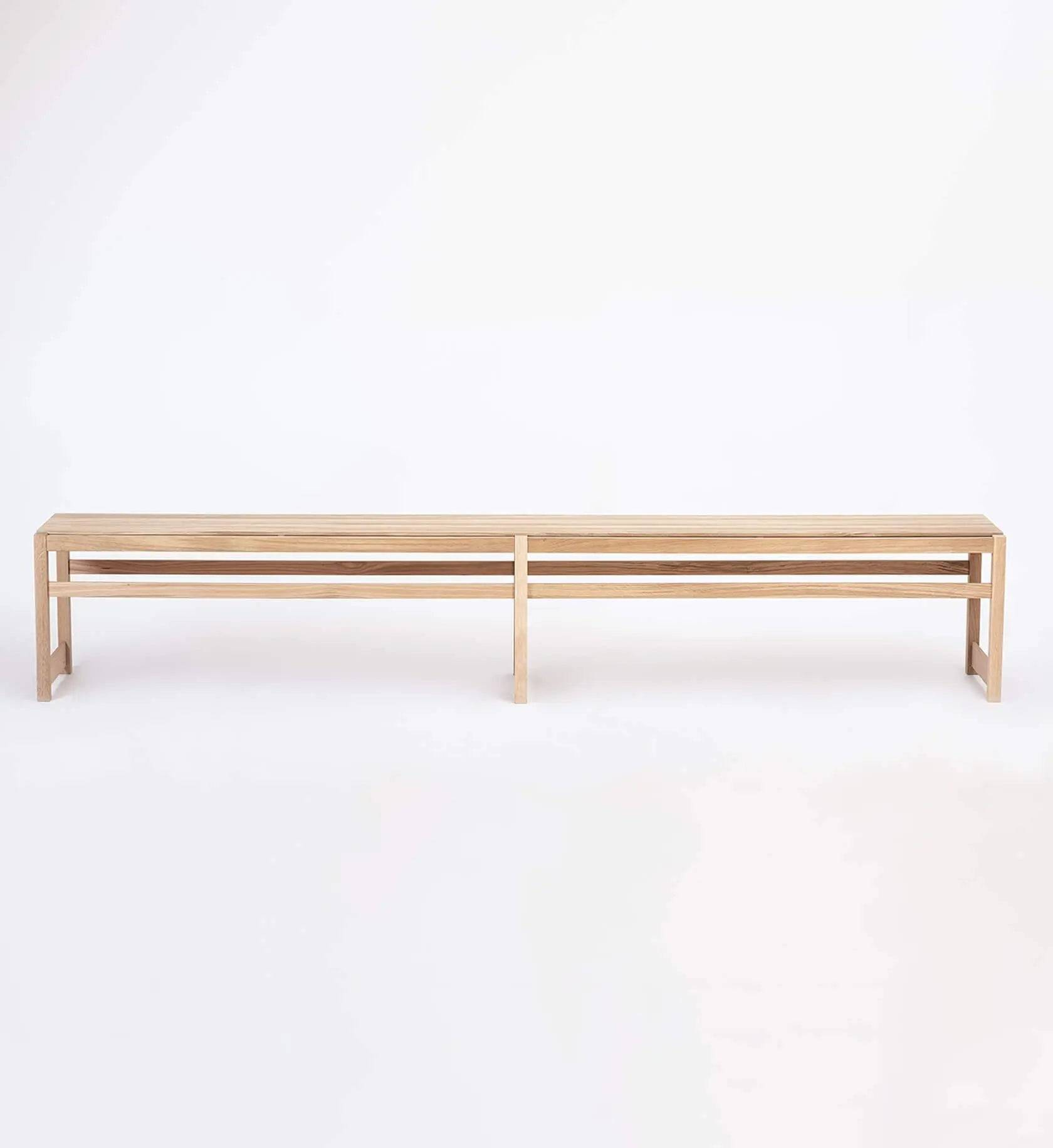 Verk BENCH V.DE.06 – Bænk i massivt træ - Eg / 260 cm / Ubehandlet