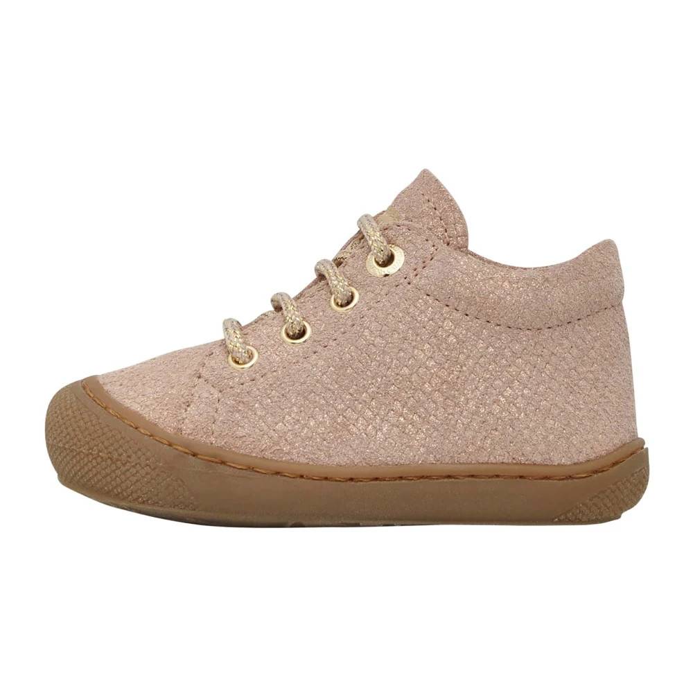 Naturino Laminated suede first-steps shoes Cocoon - Kids - Dame - Lyserød - 21 EU - Suede
