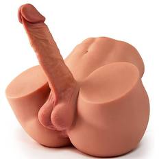 Paloqueth James Realistic 18cm Dildo, Testicles & Anal Sex Doll Brown 4.8kg - brun