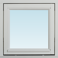 Svenska Fönster SF vridfönster 580x580mm 1-luft, insida trä utsida trä, 3-glas  (6x6)