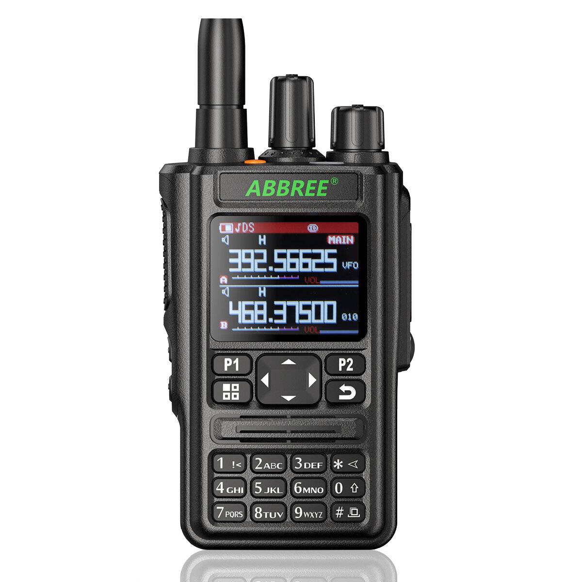 ABBREE AR-869 Högeffekts Promenadie Talkie Hela Bandet GPS Bluetooth Programfrekvens Trådlös Kopieringsfrekvenstyp-C Jac