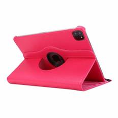 iPad Pro 12,9" (3 & 4 gen) Roterende cover og stander. Hot pink.