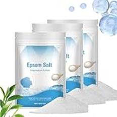 Epsom salt badsalt, naturligt salt, naturliga badsalter, bittersalt badsalt, basbad, kroppsvård, lugnar, peelar, eliminerar föroreningar och förbättrar hudens tillstånd (3 st)