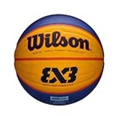 Wilson Utomhusbasket, grov yta, asfalt, granulat, plastgolv, storlek 6, 8 till 12 år, Hyper Shot I, svart/gul