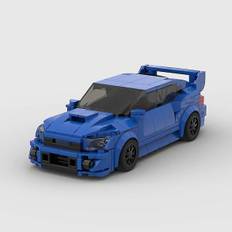 Brick Speed Champions Subaru Wrx Sti Rally Racing Sports Car Vehicle Racer Building Blocks Education Kids Toys For Boys Gift Db