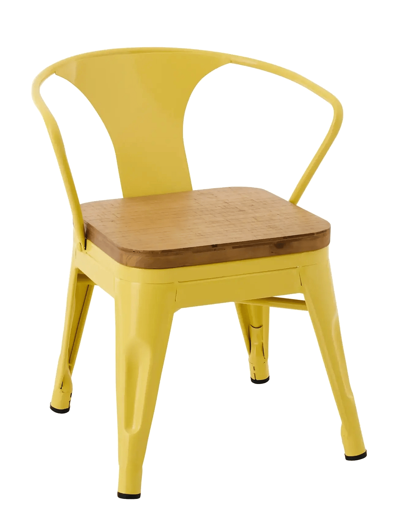 J-Line Kids Chair Evi Iron/Plywood Yellow - Yellow - One Size