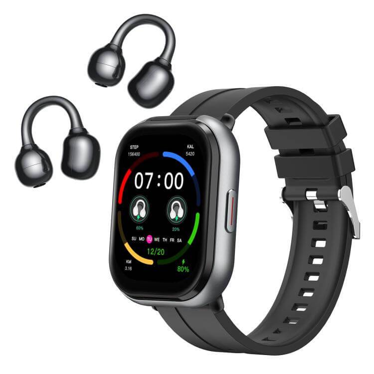 2.01 inch TFT Screen Smart Bluetooth Watch - Black