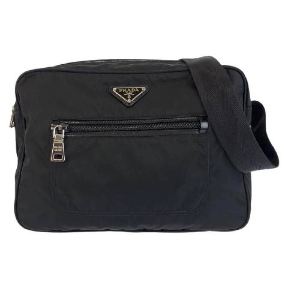 Prada Vintage Pre-owned Tessuto Nylon Skuldertaske - Vintage - Dame - Sort - ONE SIZE - Uld