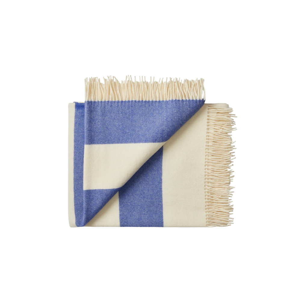 Silkeborg Uldspinderi The Sweater Throw (130x190 cm) Cobalt