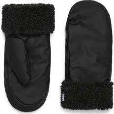 Rains Puffer Fleece Mittens Black, Medium/Large