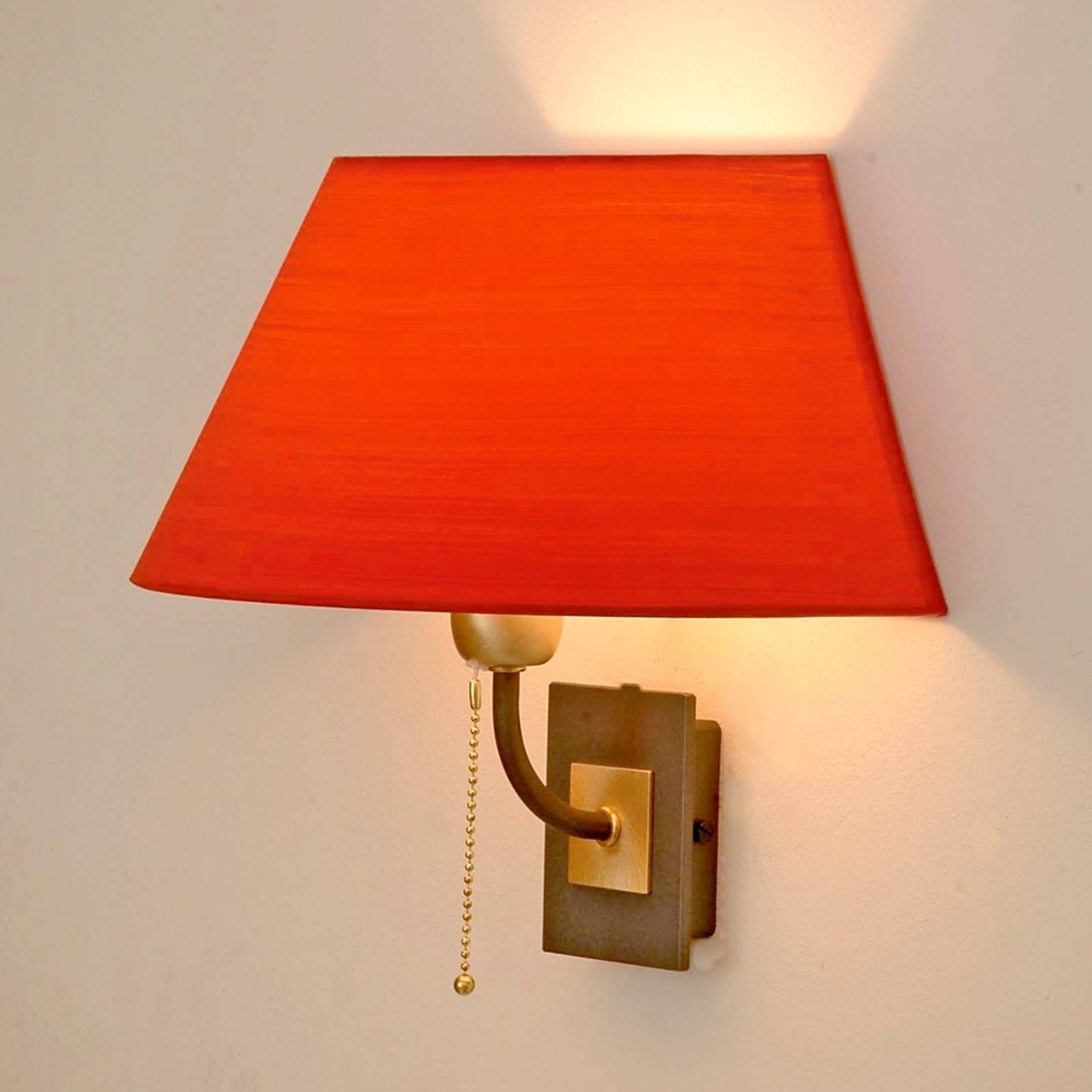 Menzel Vägglampa LIVING, dimbar, Röd, Vardagsrum / matsal, Metall, Vägglampa, vägglampa inomhus