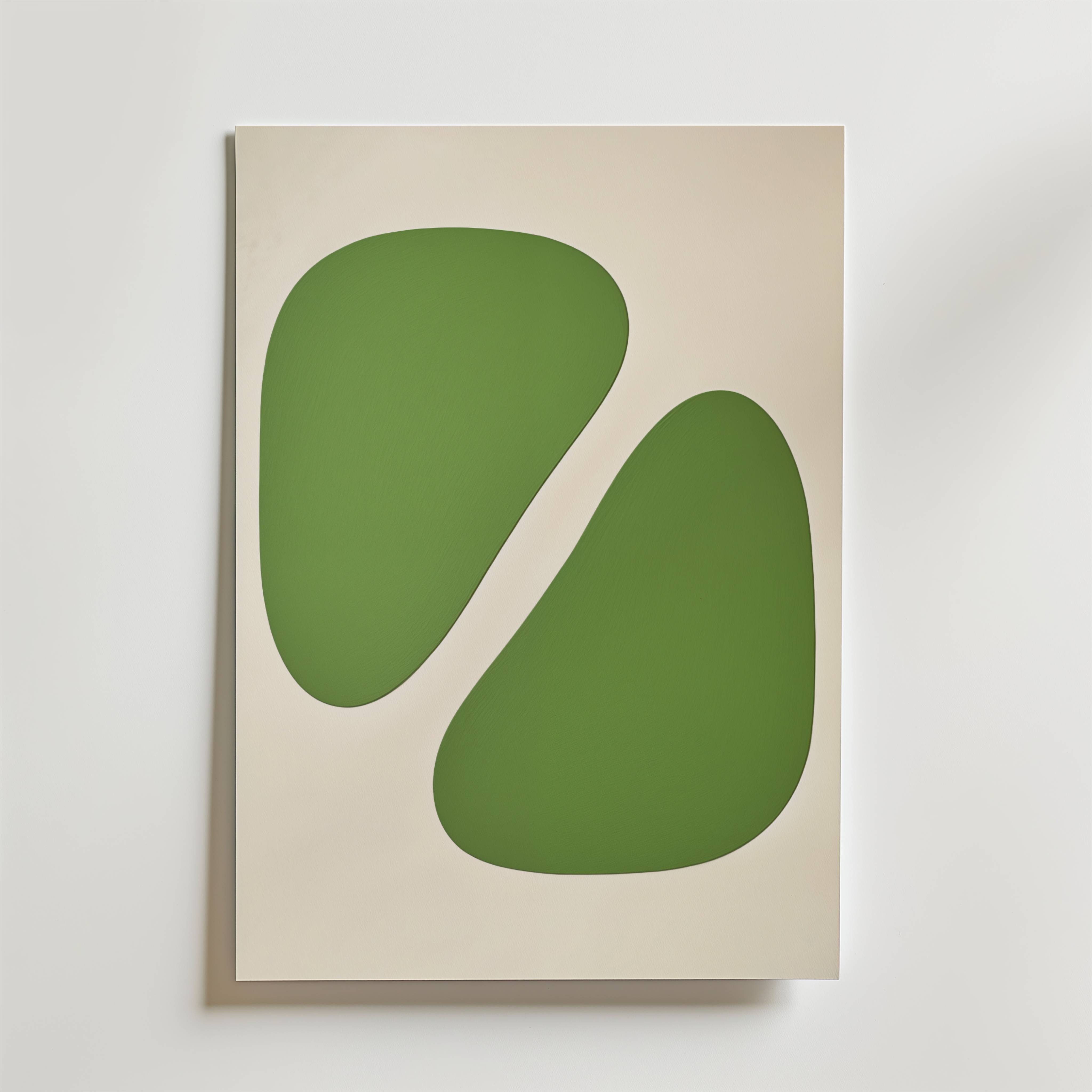 Green Balance Poster - Premium Canvas 50x70 cm