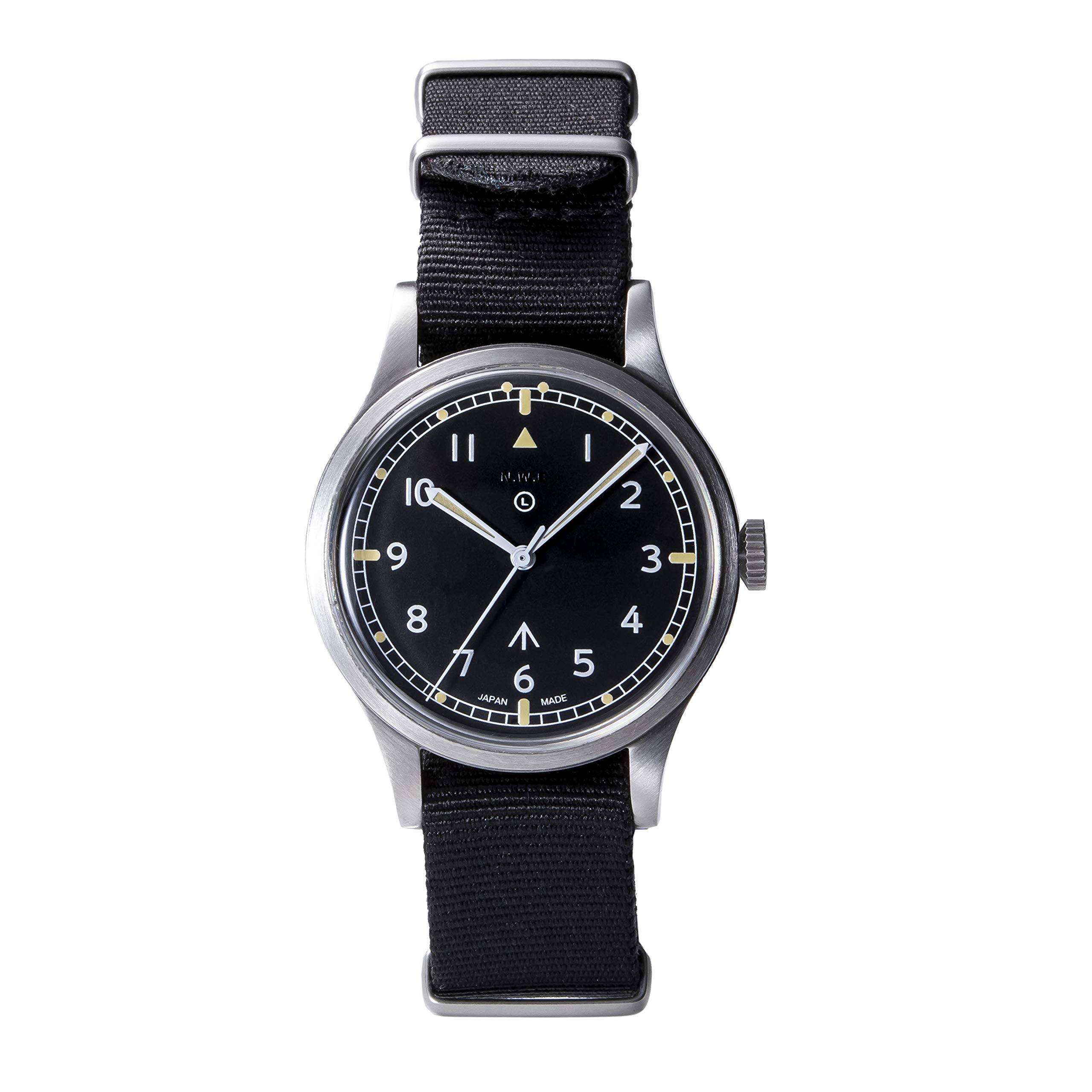 watch Military watch NAVAL MILITARY WATCH Automatic ROYAL Army W10 TYPE [Naval co.] MIL.-06 SV/BK
