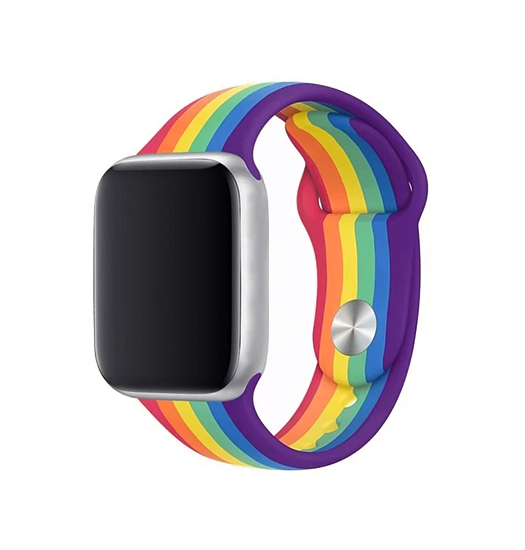 Apple Watch (38/40/SE/41/42mm) - LGBT Silikone Rem - Pride