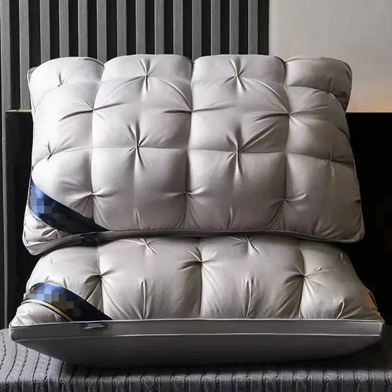 High quality sleep pillow Deep sleep neck pillow cotton - grey 03