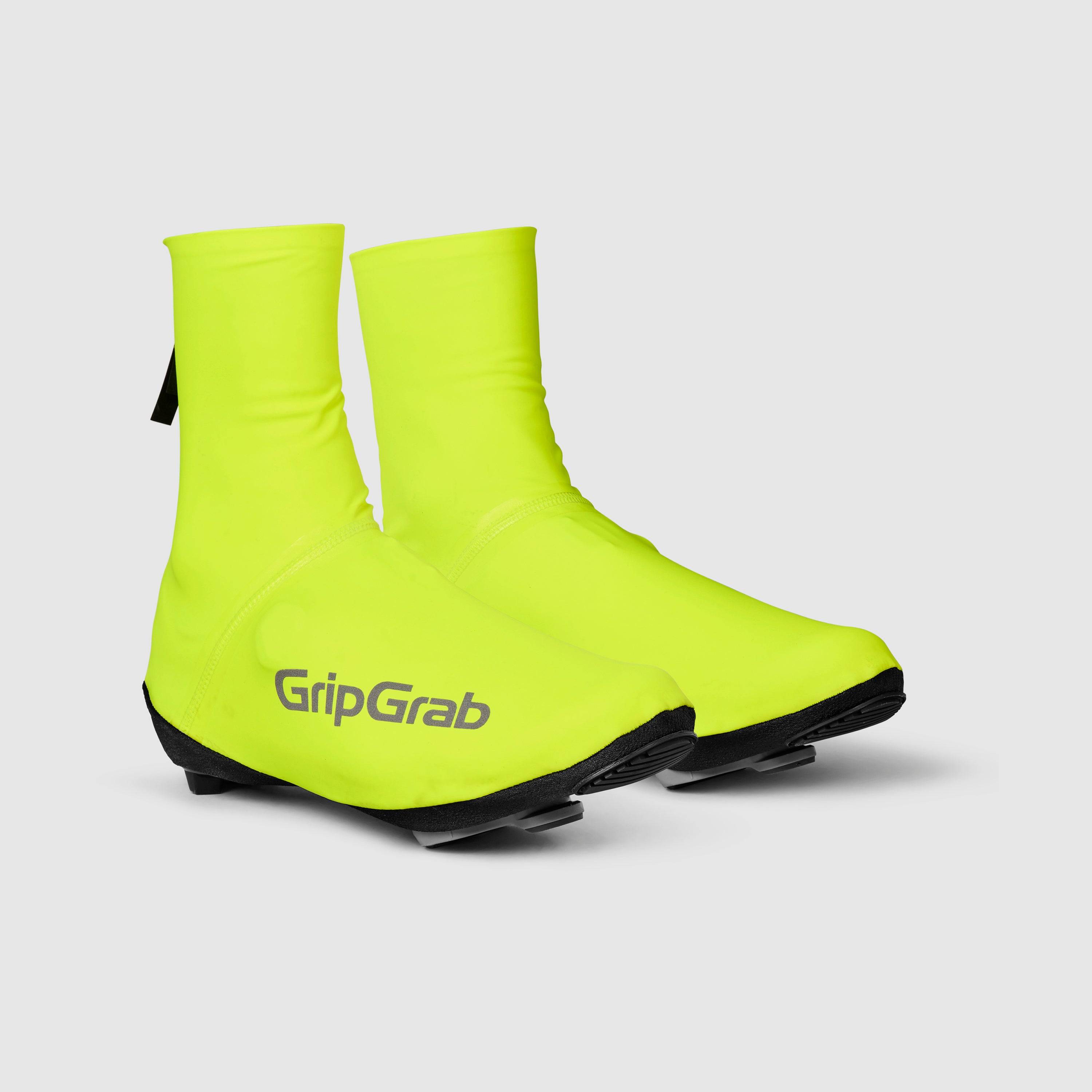 PACR Waterproof Road Shoe Covers - Yellow Hi-Vis / XXL (46-47)