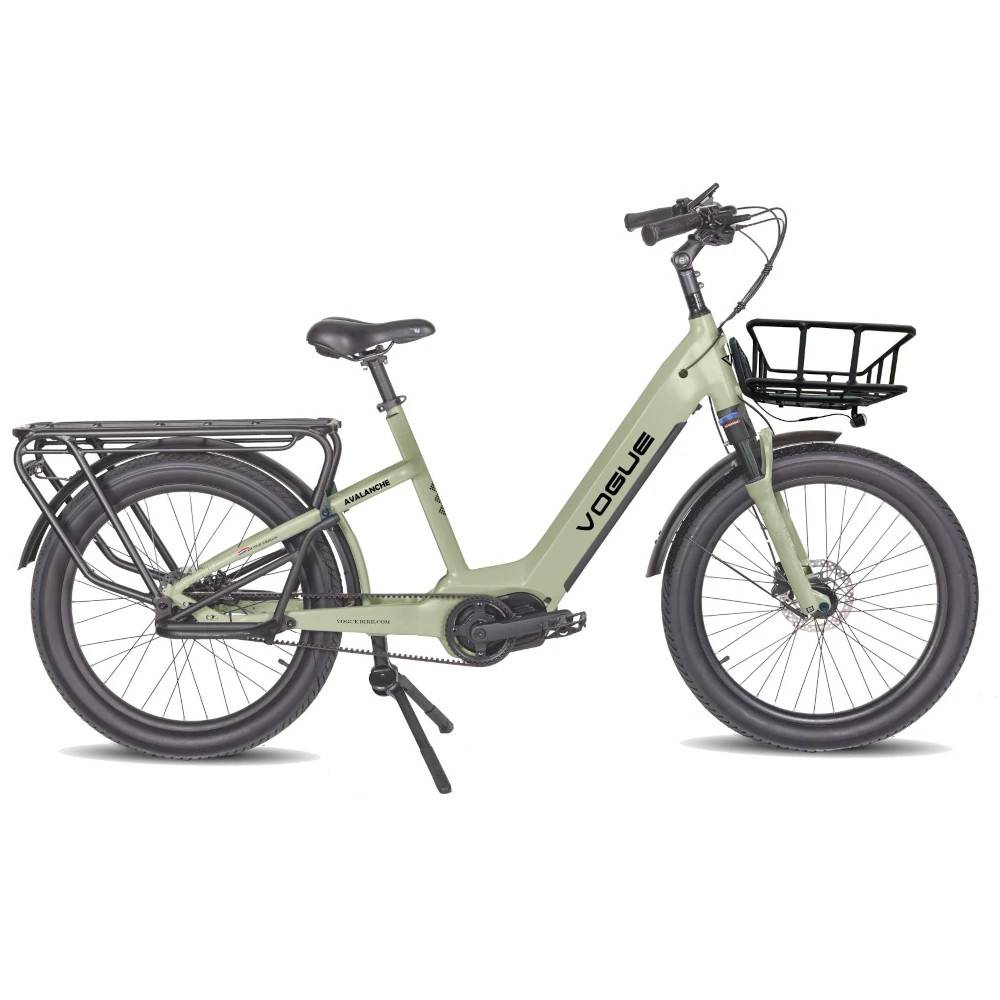 Elcykel Vogue Avalanche Centermotor med remtræk – Mat Cement Grey Grå 540watt - 15ah - 36v.