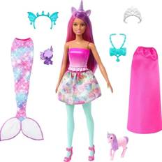 Barbie Fairytale Dress-up Sjöjungfru Docka Dreamtopia Dockor Hlc28 leksak huvudbonad