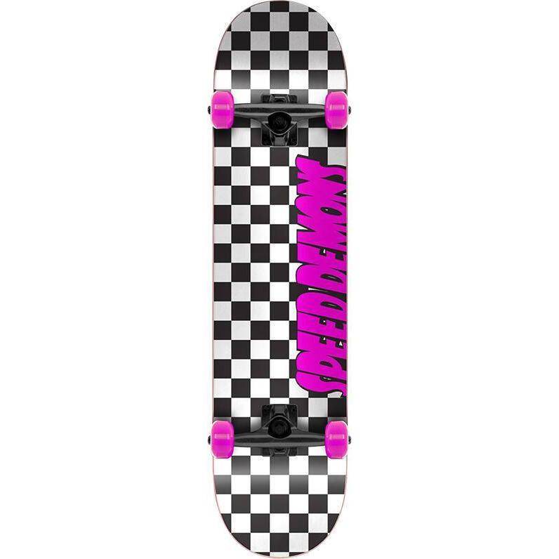 Speed Demons Checkers Komplett Skateboard - Checkers Pink, Checkers Pink / 7.25" (7.25")