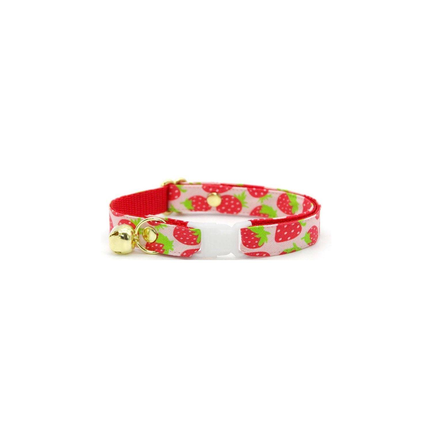 Katthalsband Strawberry Patch, M