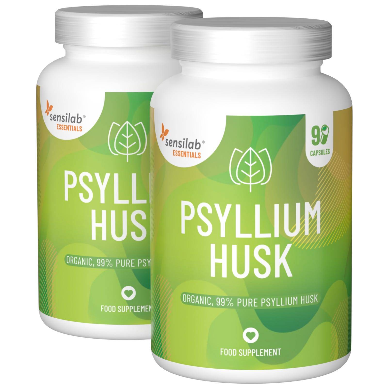 Essentials Psylliumfröskal, hög dos - veganskt, 180 kapslar