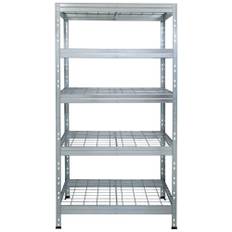AR Shelving, Stålreol, 5 hylder, maks. 300 kg pr. hylde, koldvalset stål