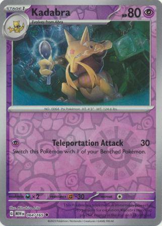 Kadabra - 064/165 - Reverse.