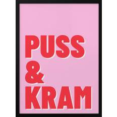 Puss och Kram Poster - 50x70 cm / 20x28″