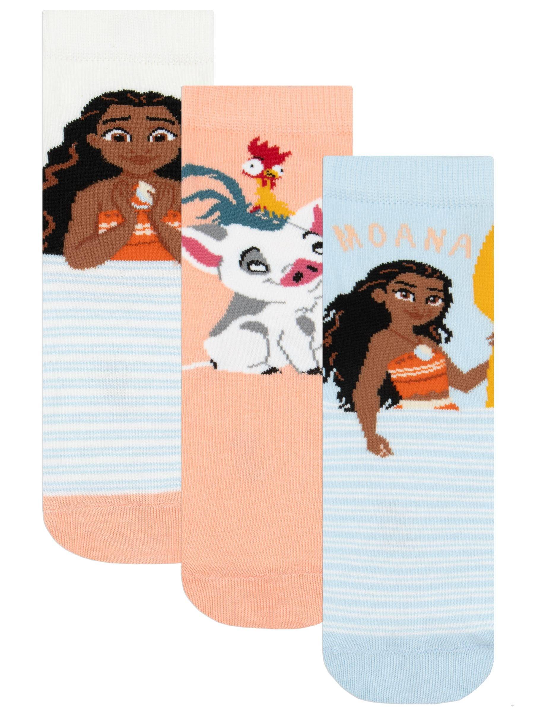 Character Character Blue Disney Moana Socks 3 Pack