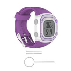 Garmin Forerunner 10 Blød slank silikone rem - Lilla