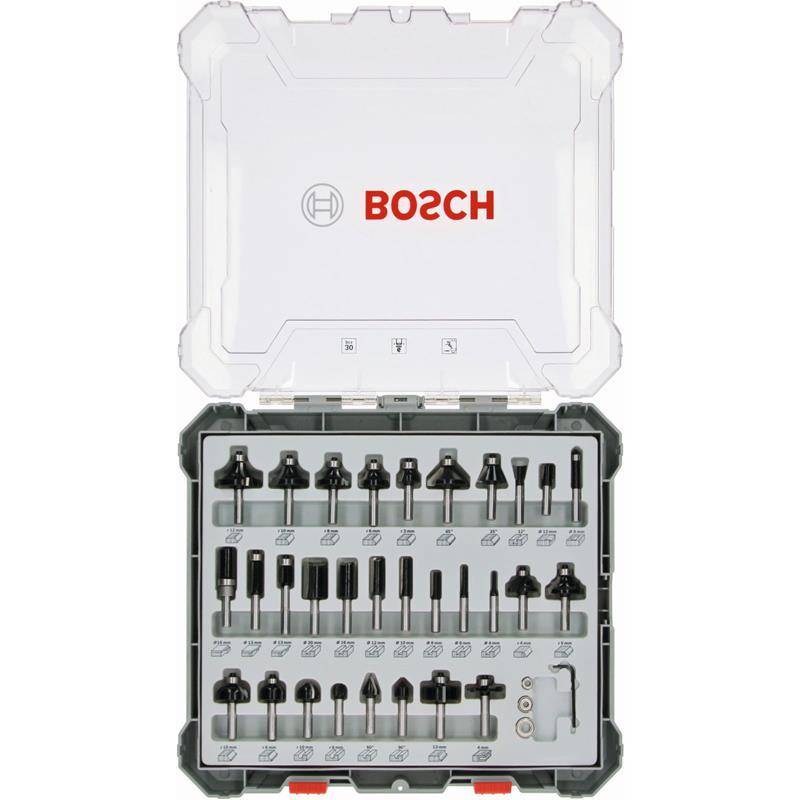 BOSCH FRÄSSTÅLSET HM MIXED 6MM 30ST