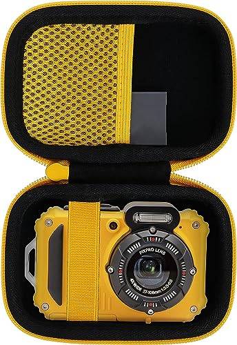 Aenllosi hårt resefodral kompatibelt med Kodak PIXPRO WPZ2 vattentät digitalkamera, skyddande fodral för Kodak kompakt digitalkamera (blå, endast fodral), gUL, 13.5x10x7cm, Resväska
