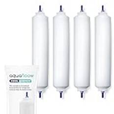 Aquafloow Vattenfilter för kylskåp ersättning för Samsung Side By Side, LG, AEG, HAIER, Whirlpool, DA29-10105J, HAFEX/EXP, DA99-02131B, WSF-100, EF9603, USC-100 (4)