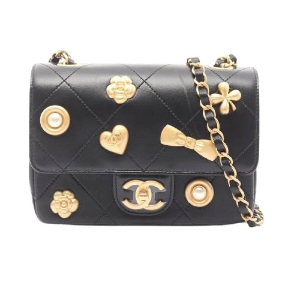 Chanel Vintage Pre-owned Vintage Skuldertaske - Vintage - Dame - Sort - ONE SIZE - Uld