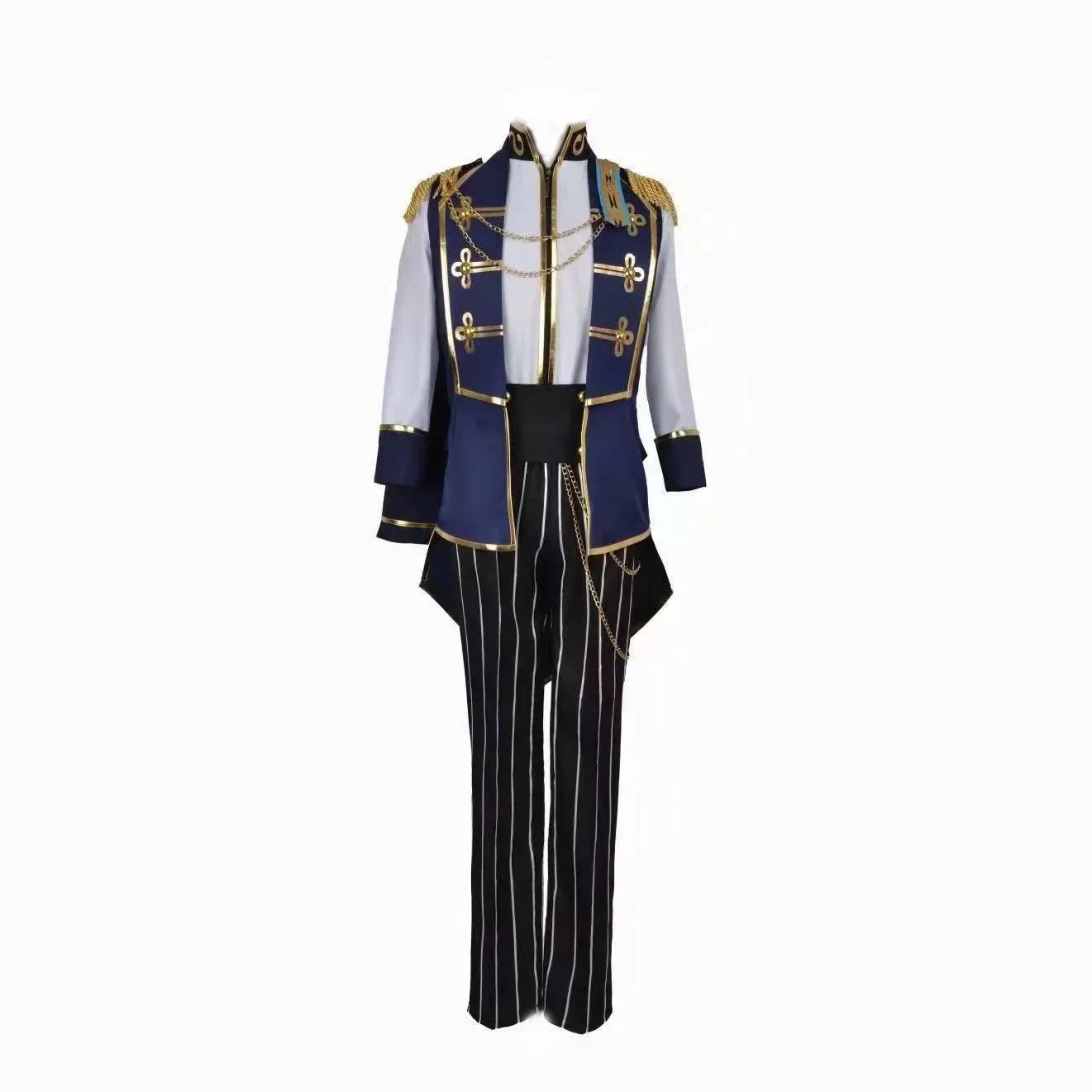 Ensemble Stars Tsukinaga Leo Sakuma Ritsu Cosplay Costume Knights Uniform Suit Halloween Party Carnival Role Play for Adult Men