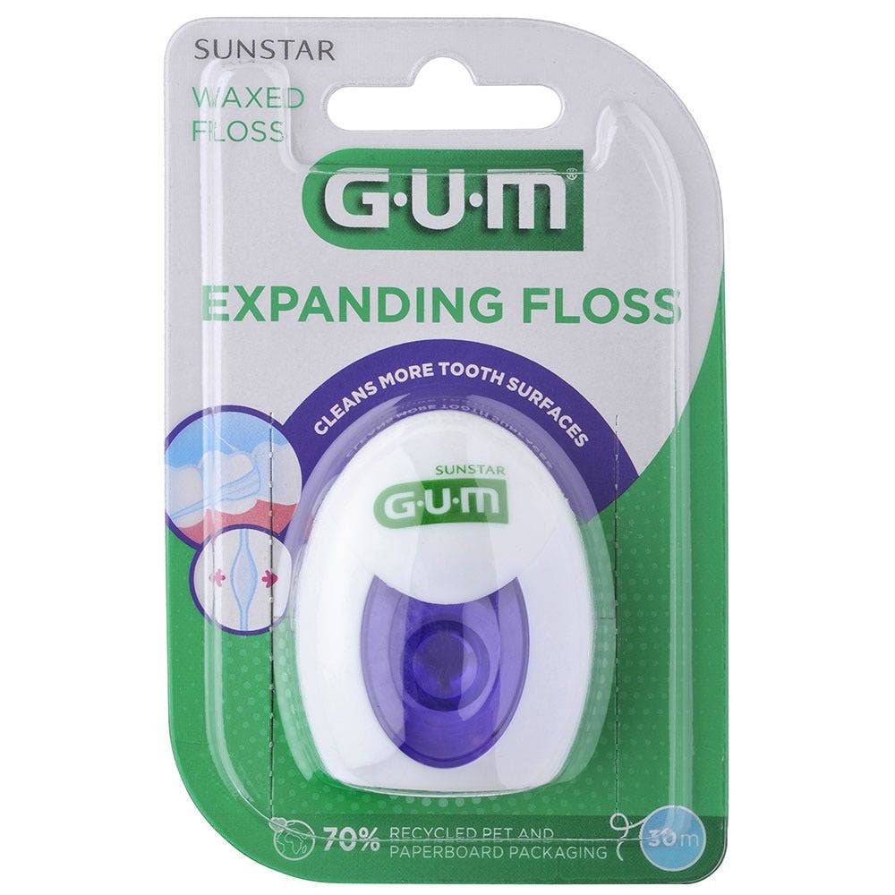 Sunstar Gum Filo interdentale espansore gengivale 30m — Filo interdentale
