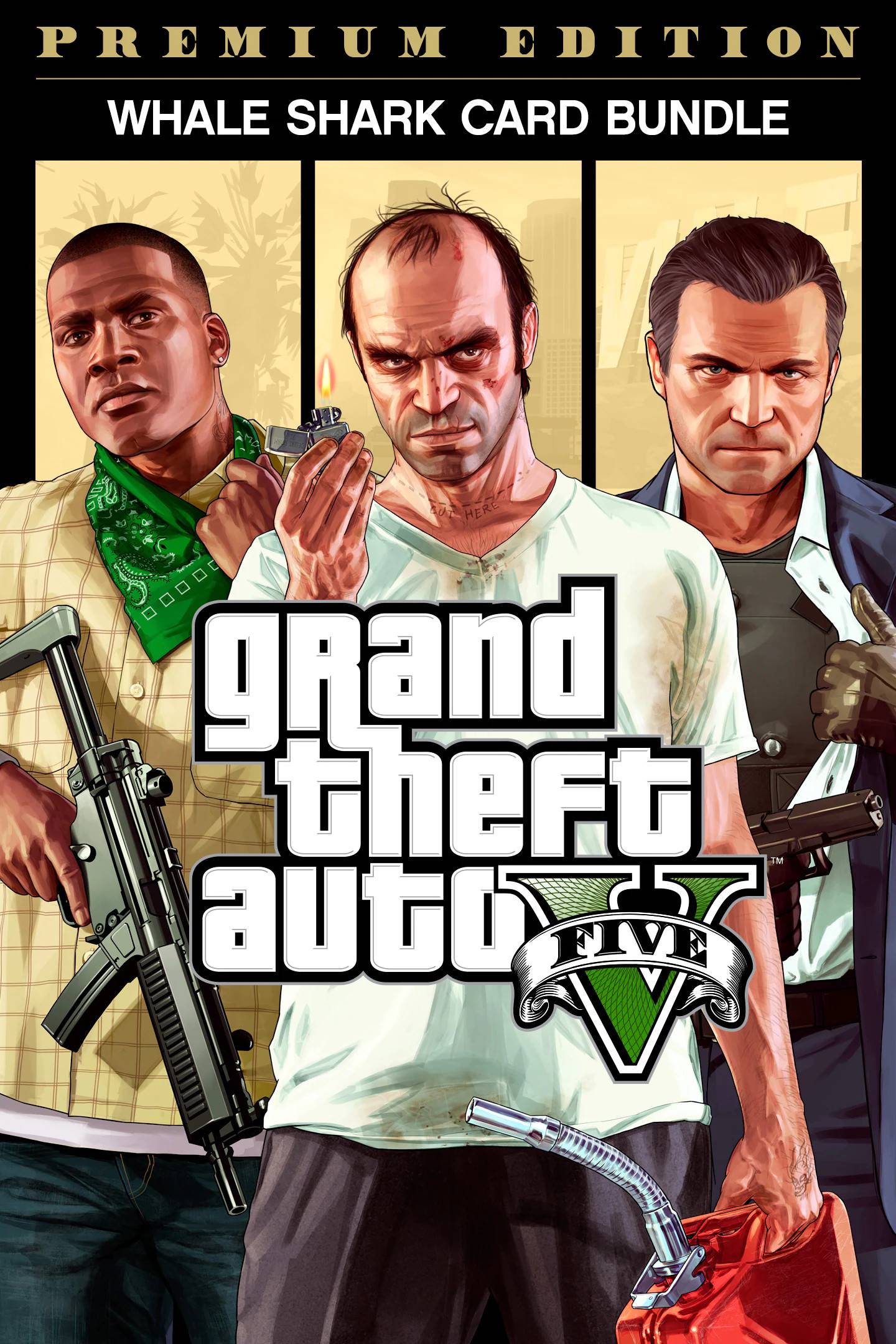 Grand Theft Auto V: Premium Online Edition and Whale Shark Card Bundle (PC) - Rockstar - Digital Code