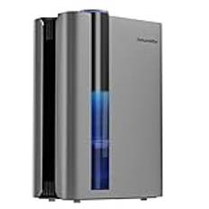 UZIMOO Dehumidifiers for Home, 2500ml Portable Small Dehumidifier for Drying Clothes with Auto Shut Off and 7 Colors LED Lights, Quiet Air Dehumidifier with Drain Hose for Bedroom Bathroom WardrobeF