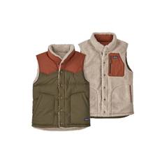 Patagonia Mens Reversible Bivy Down Vest-Basin Green (BSNG)-S